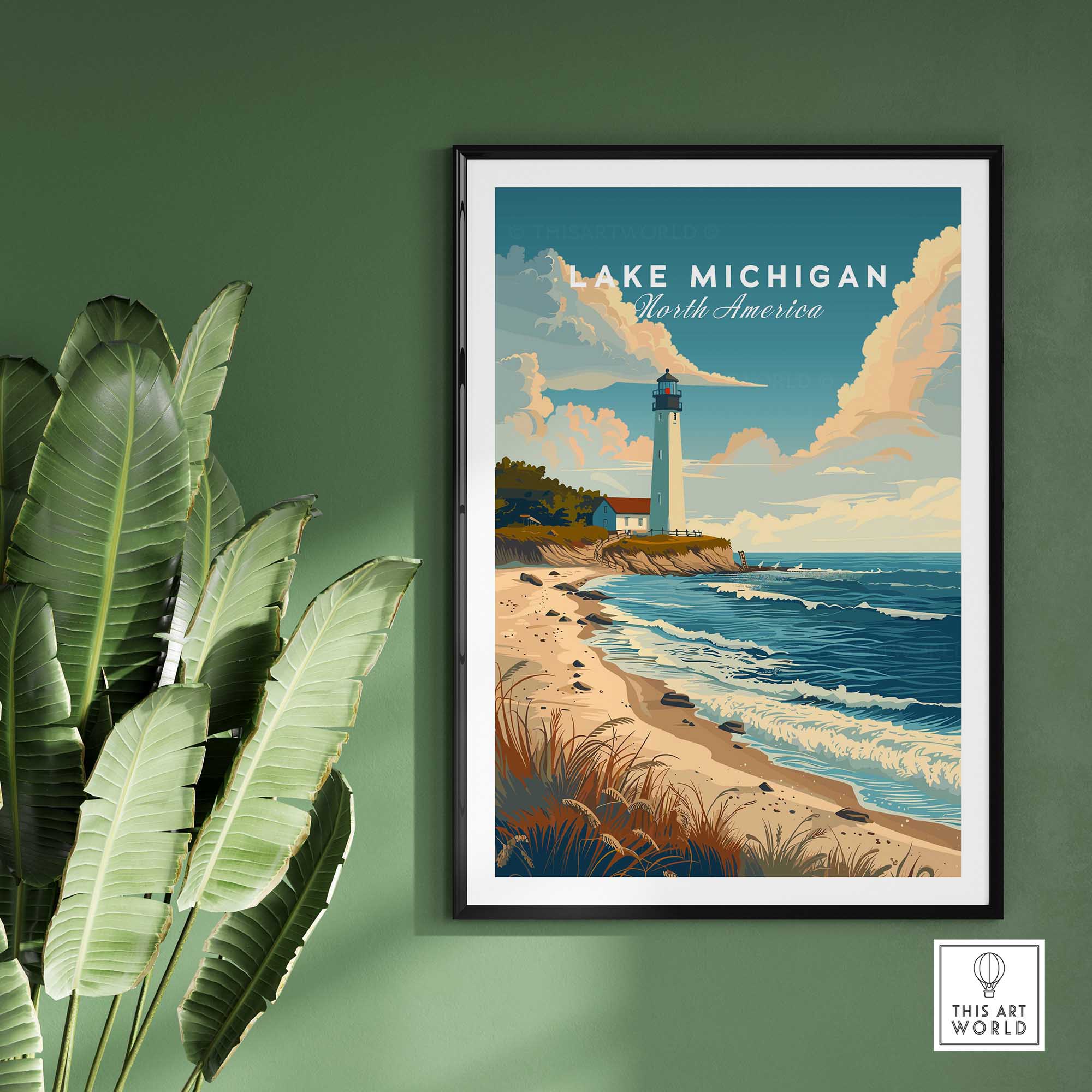 Lake Michigan Wall Art-This Art World