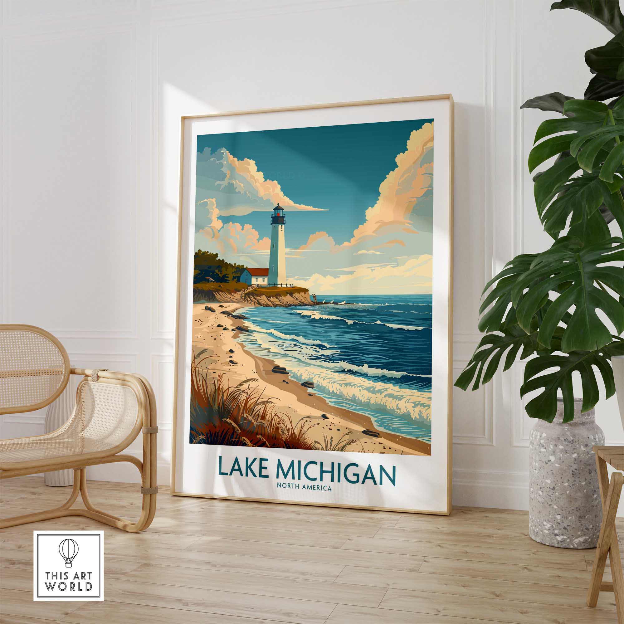 Lake Michigan Wall Art Print-This Art World
