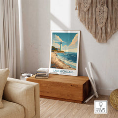 Lake Michigan Wall Art Print-This Art World