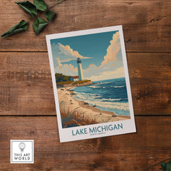 Lake Michigan Wall Art Print-This Art World
