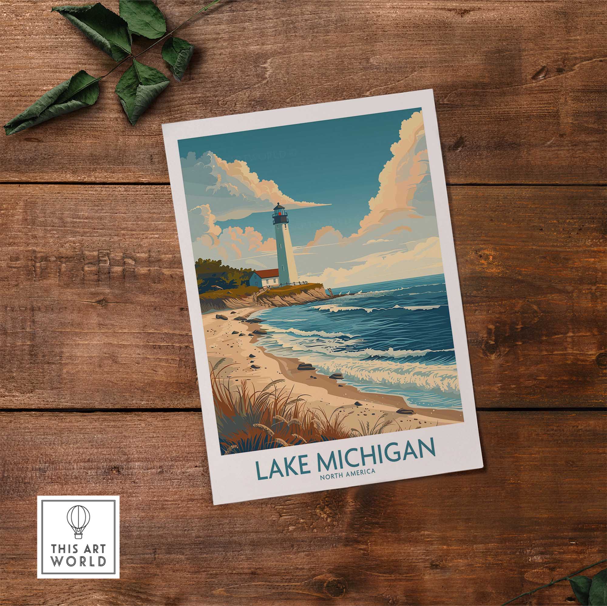 Lake Michigan Wall Art Print-This Art World