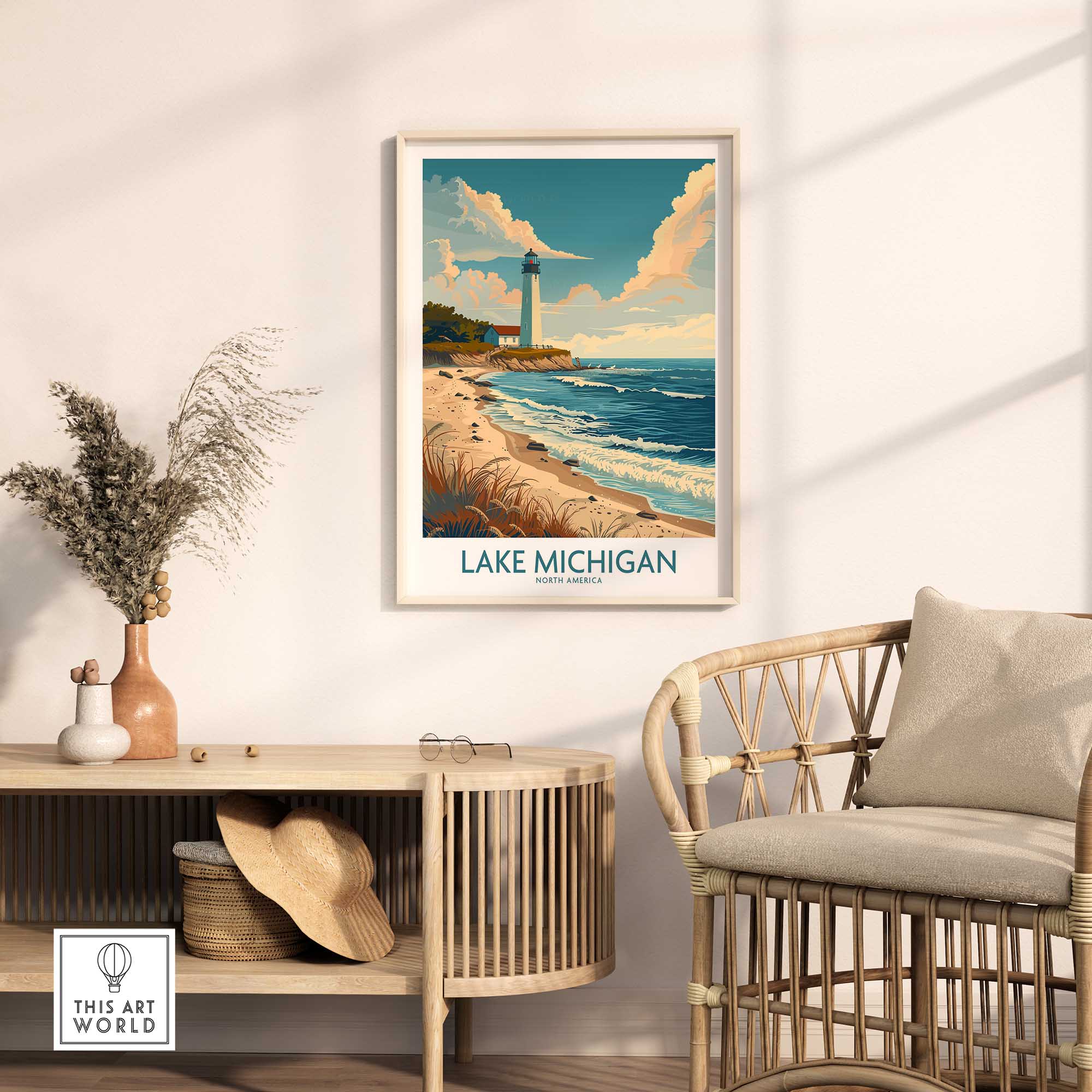 Lake Michigan Wall Art Print-This Art World