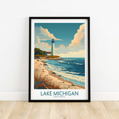 Lake Michigan Wall Art Print-This Art World