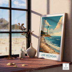 Lake Michigan Wall Art Print-This Art World