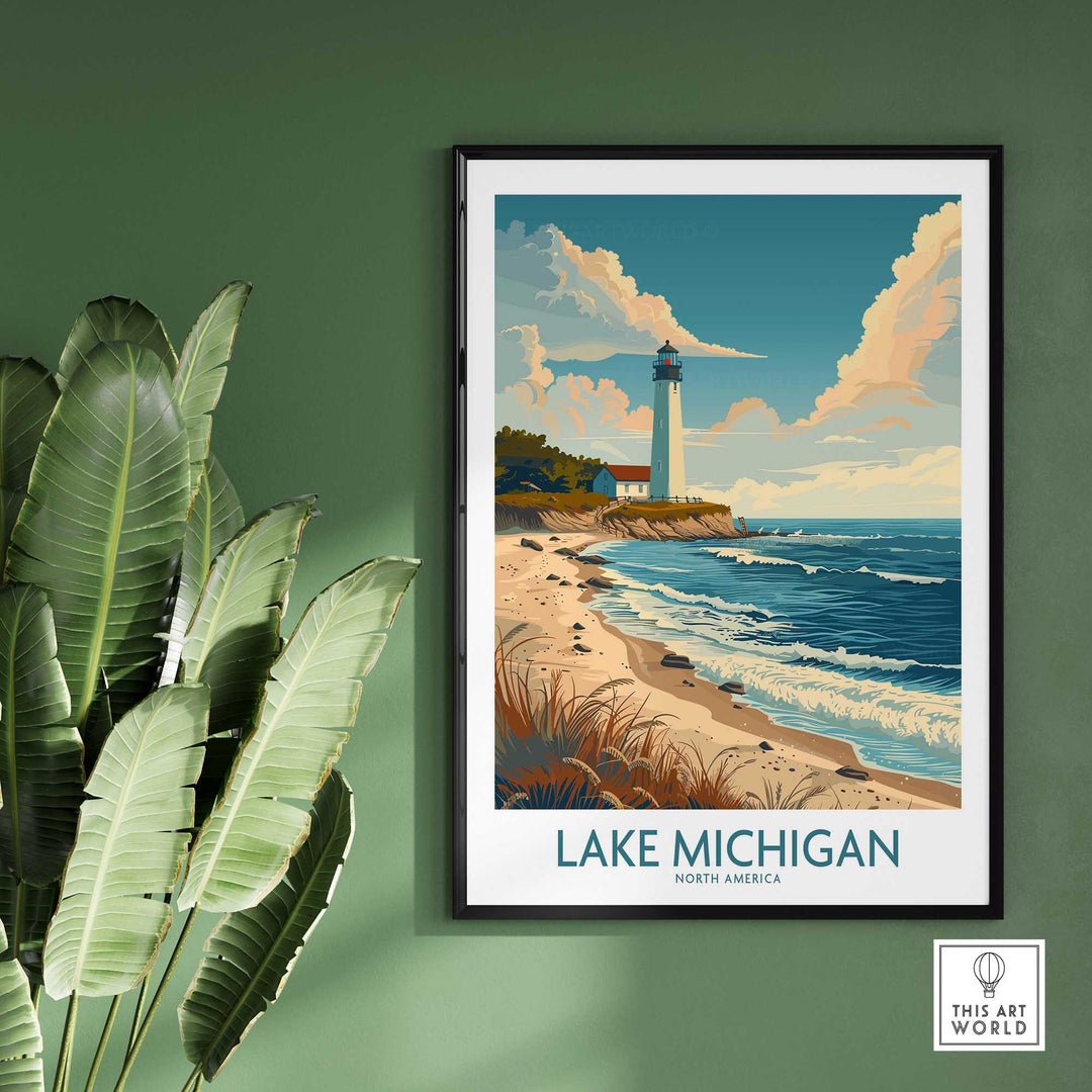 Lake Michigan Wall Art Print-This Art World