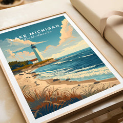 Lake Michigan Wall Art-This Art World