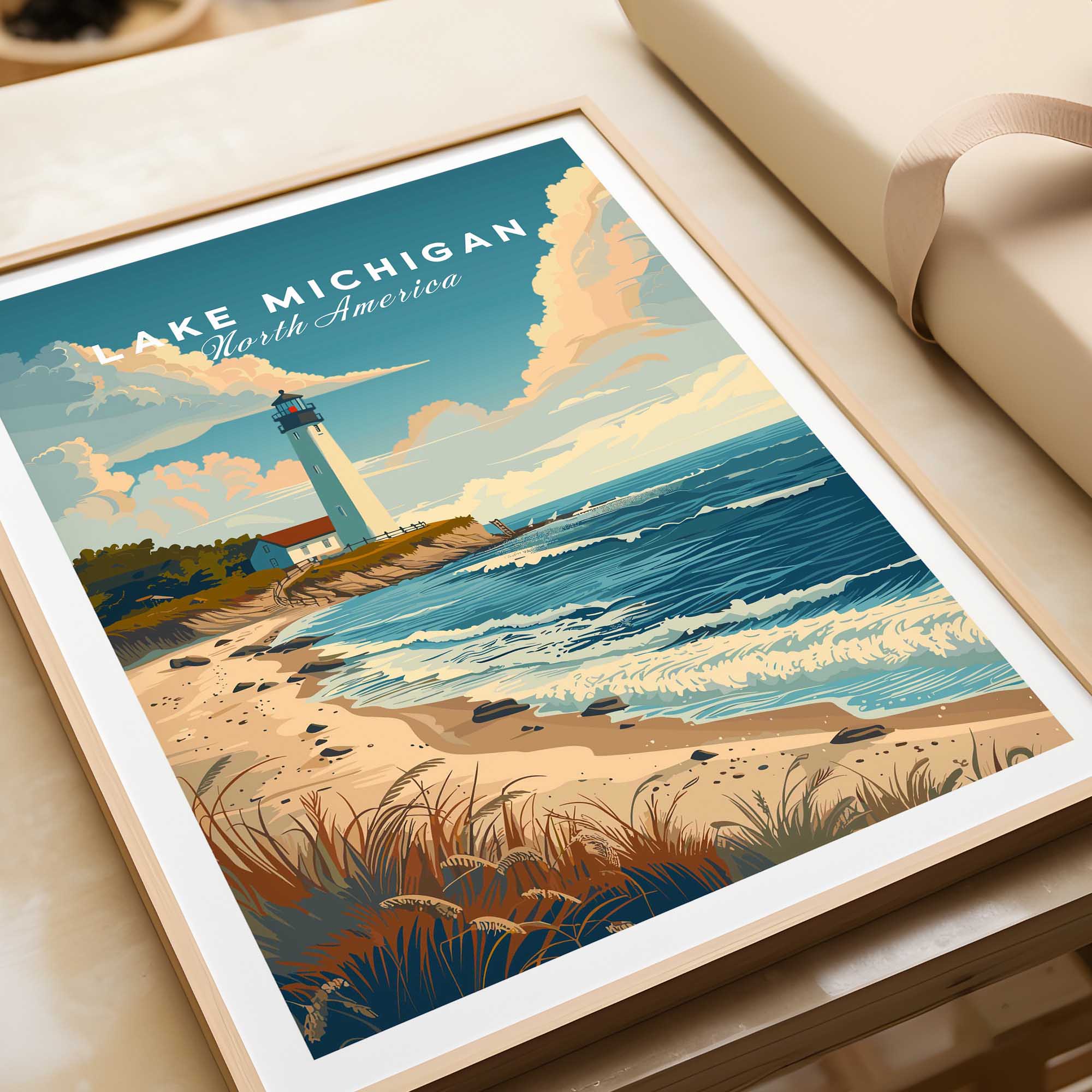 Lake Michigan Wall Art-This Art World