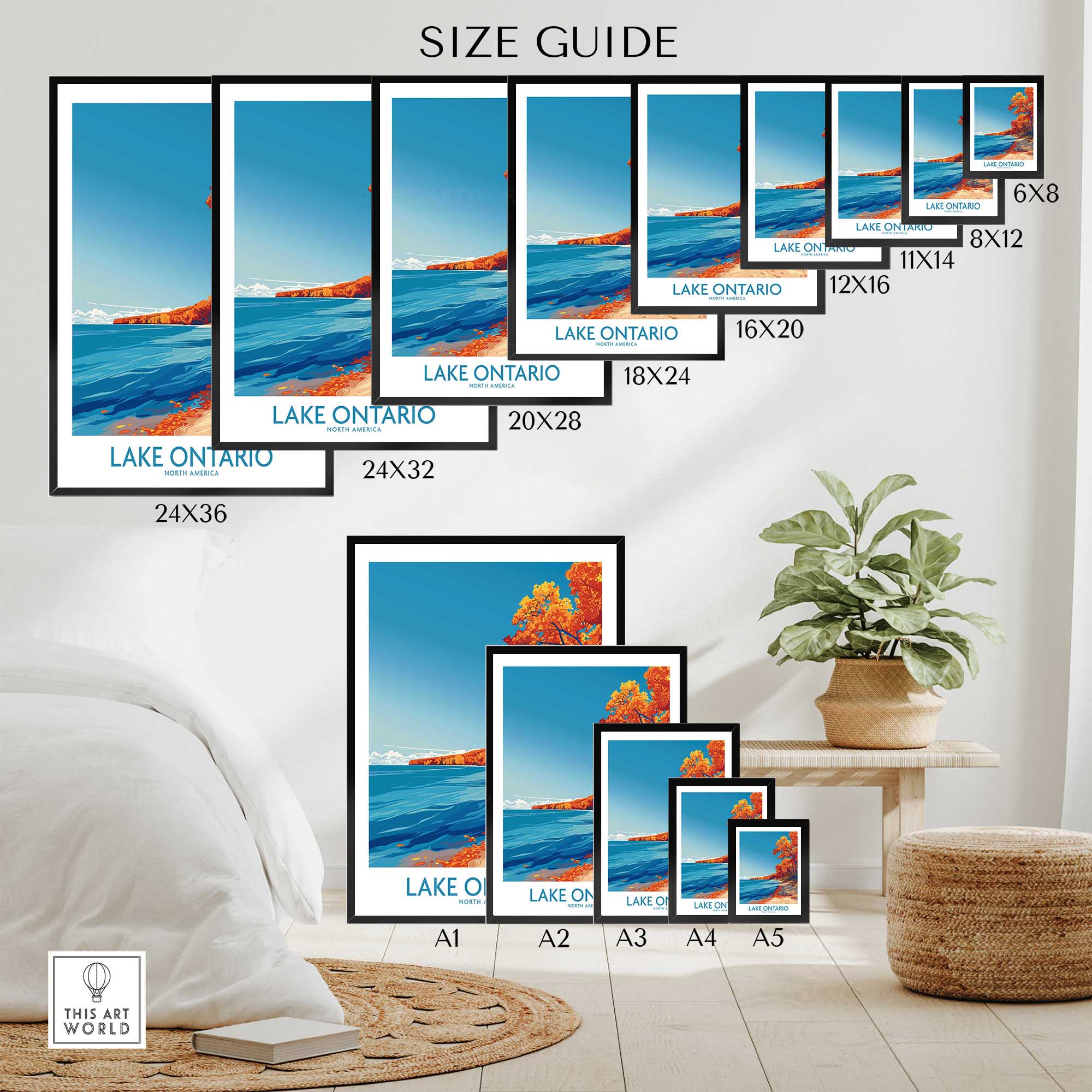 Lake Ontario Poster - Great Lakes-This Art World