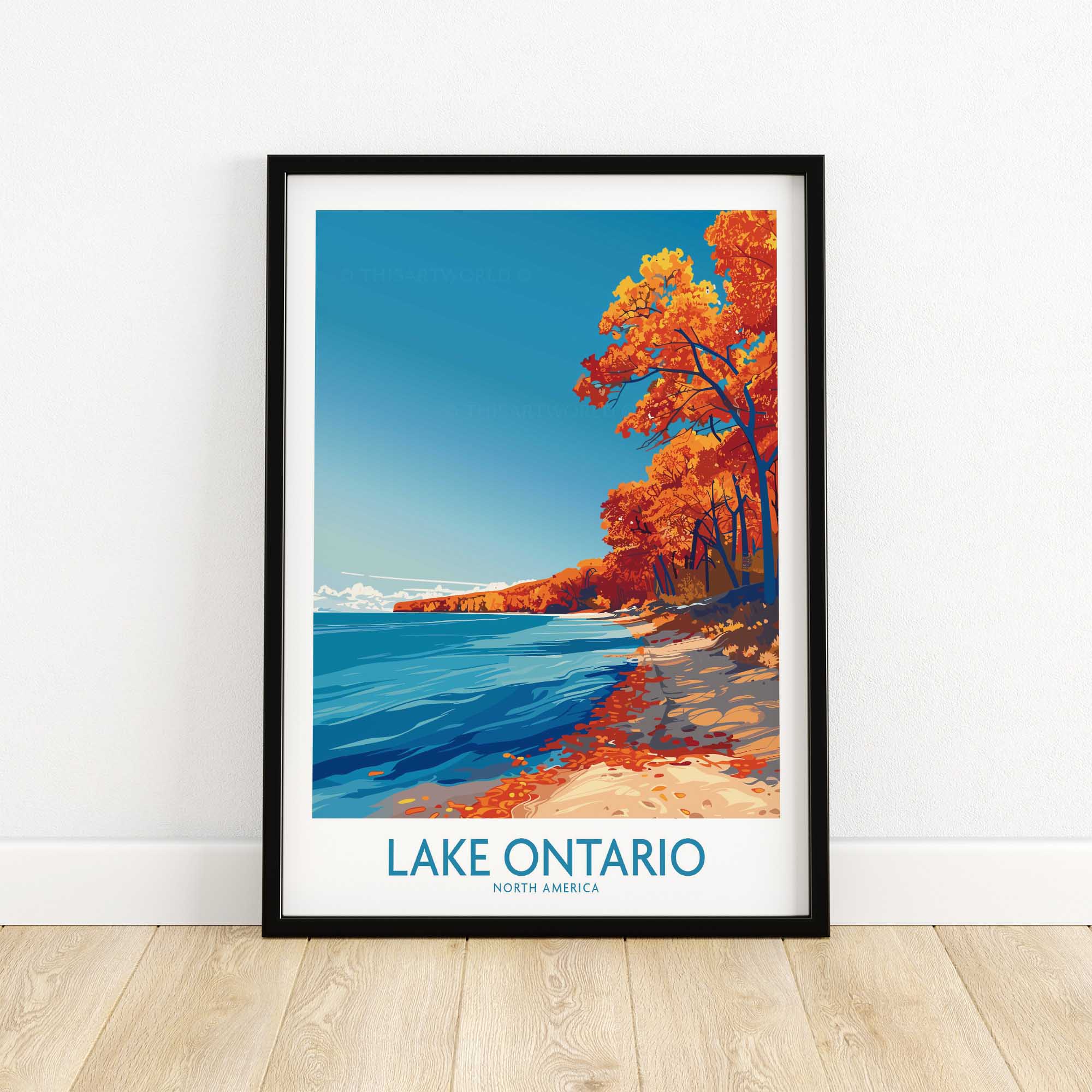 Lake Ontario Poster - Great Lakes-This Art World