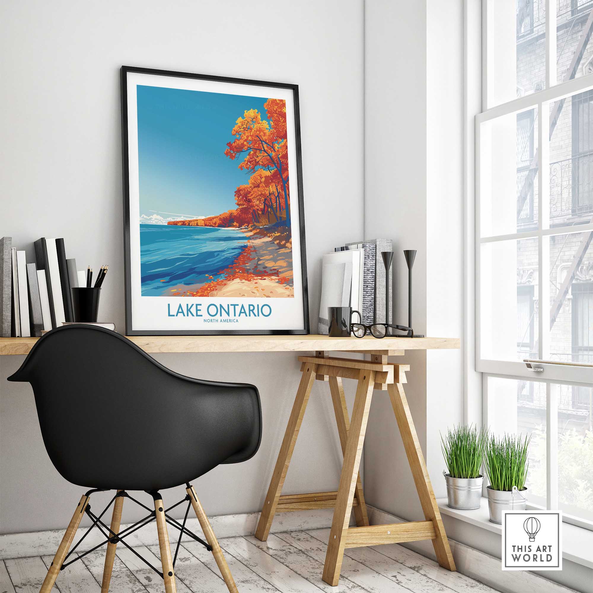 Lake Ontario Poster - Great Lakes-This Art World