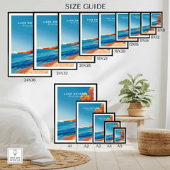 Lake Ontario Print - Great Lakes-This Art World
