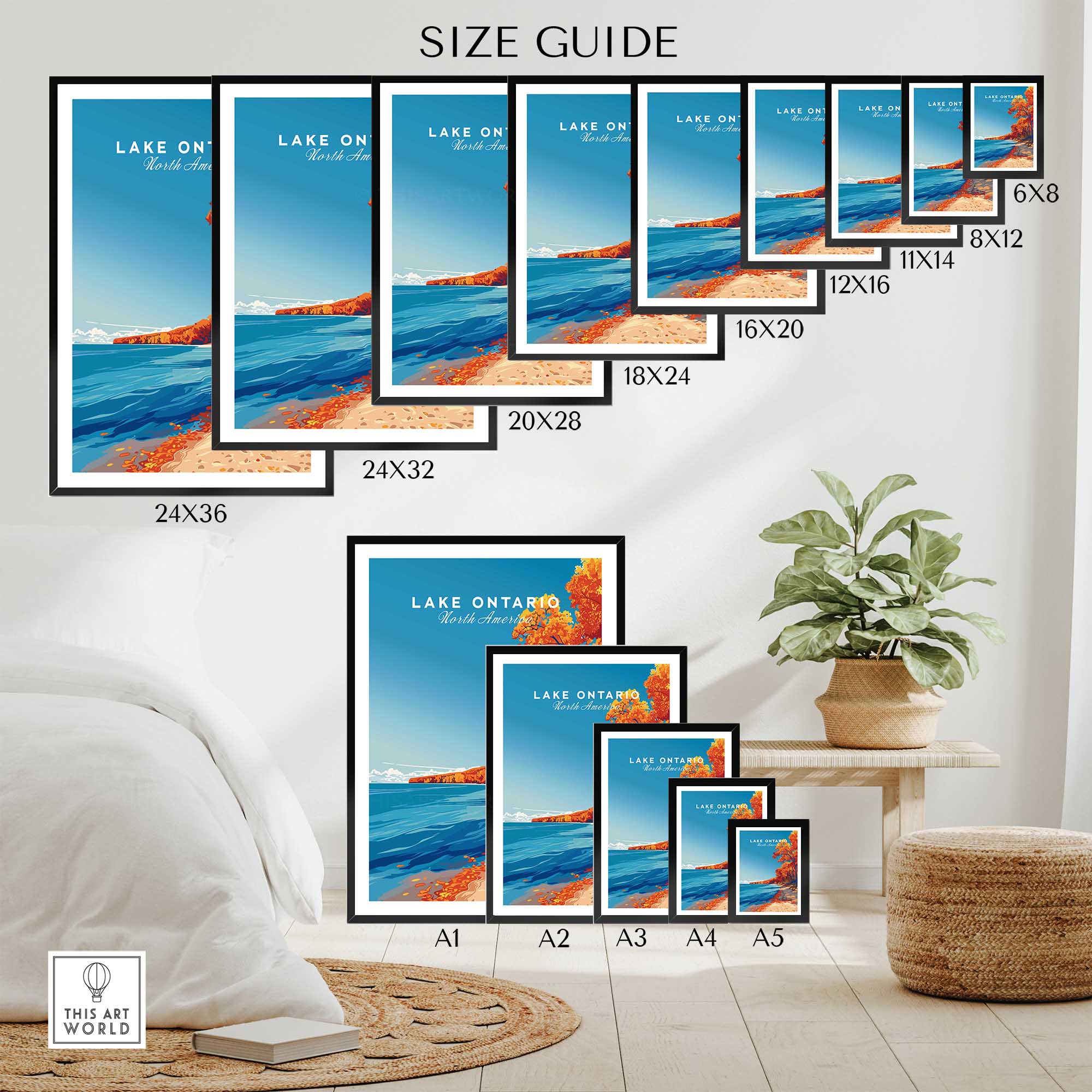 Lake Ontario Print - Great Lakes-This Art World