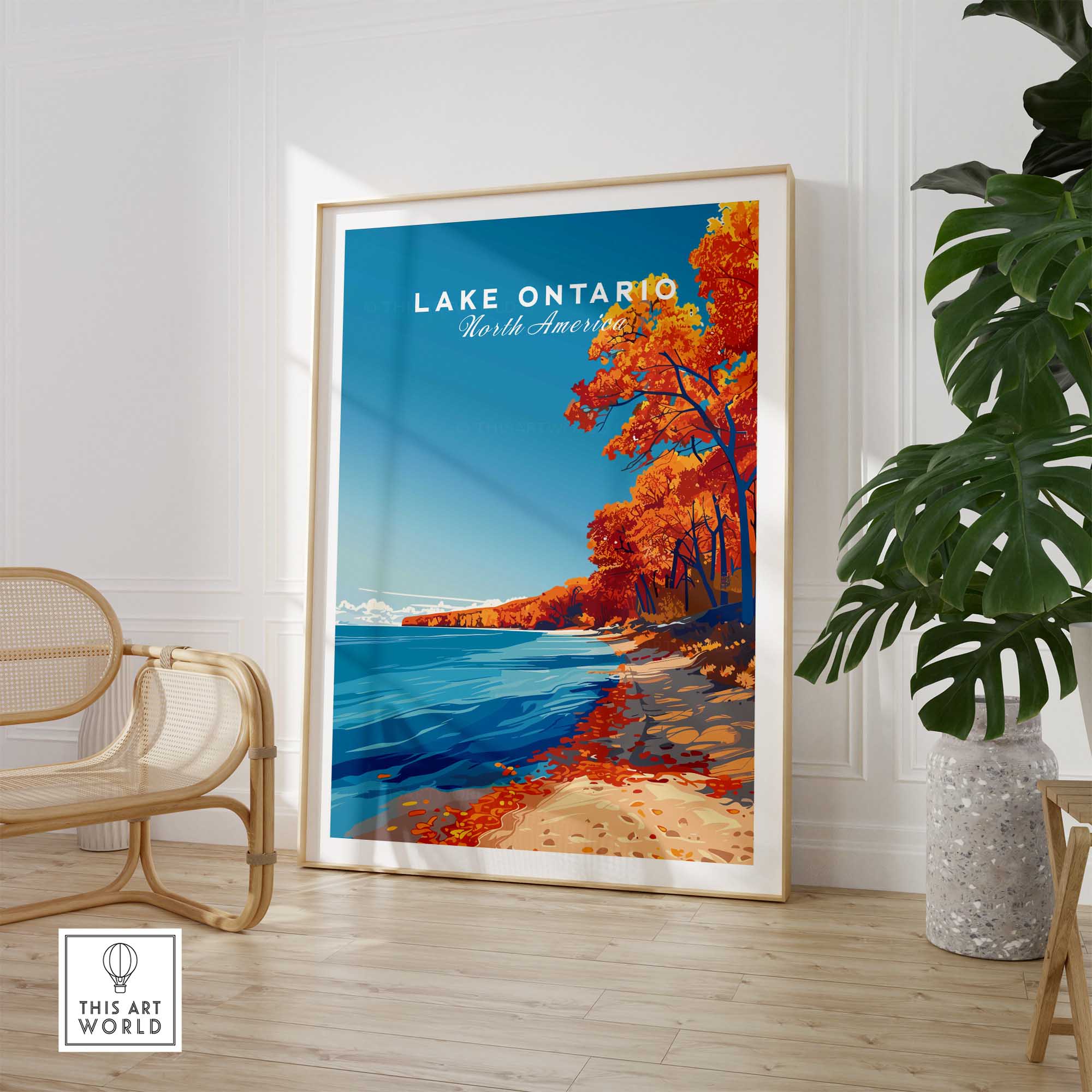 Lake Ontario Print - Great Lakes-This Art World
