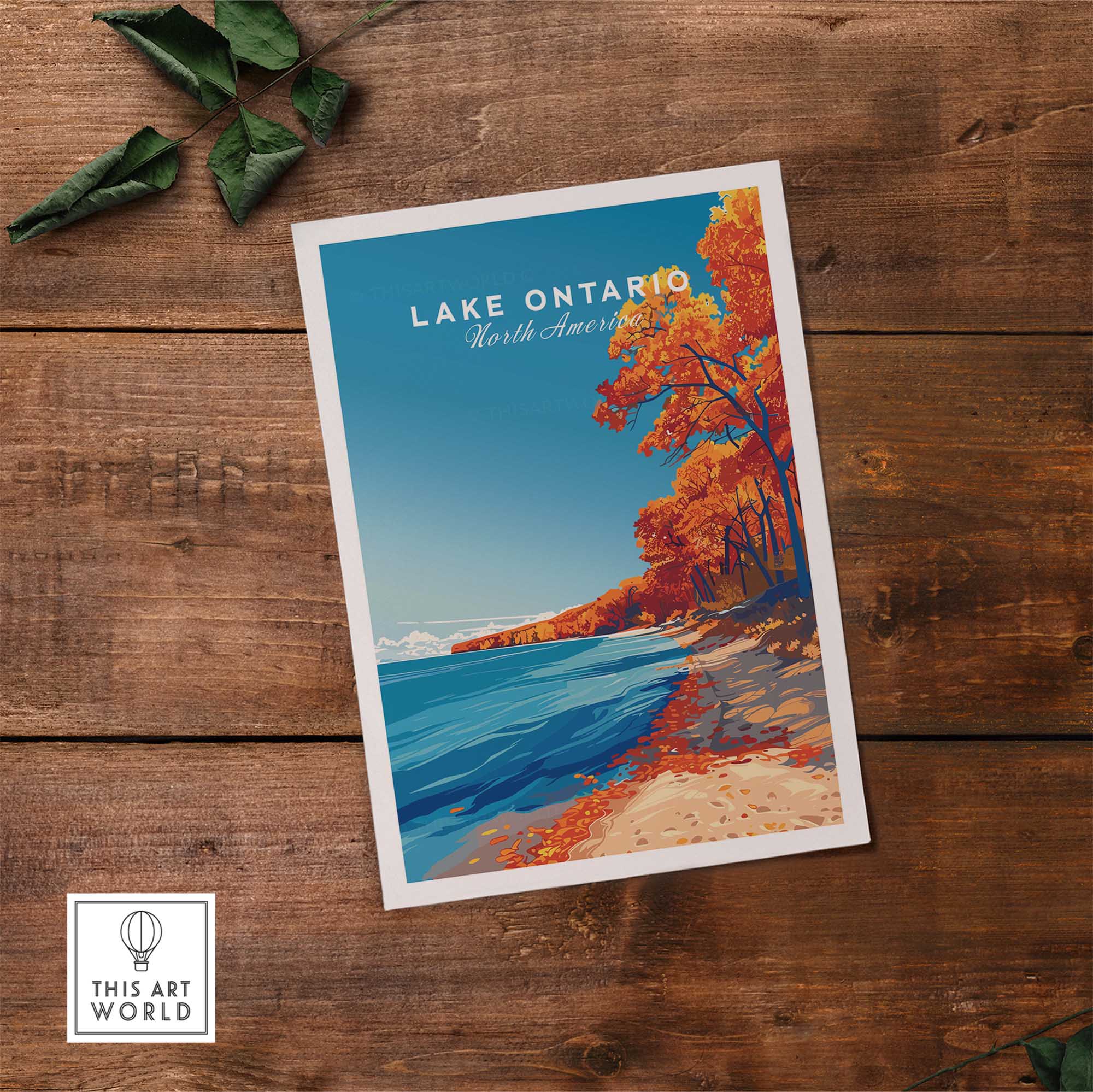 Lake Ontario Print - Great Lakes-This Art World