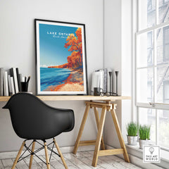 Lake Ontario Print - Great Lakes-This Art World