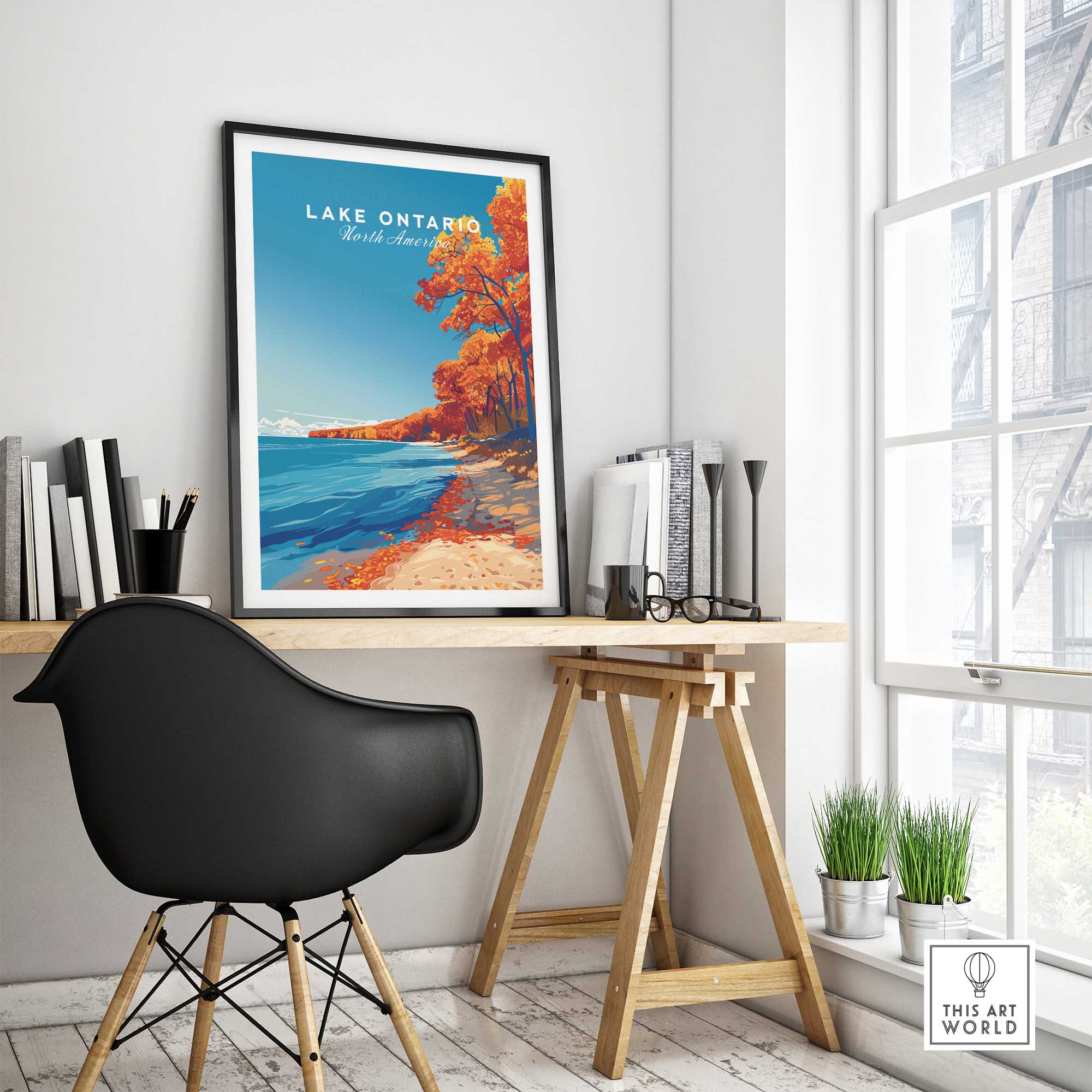 Lake Ontario Print - Great Lakes-This Art World