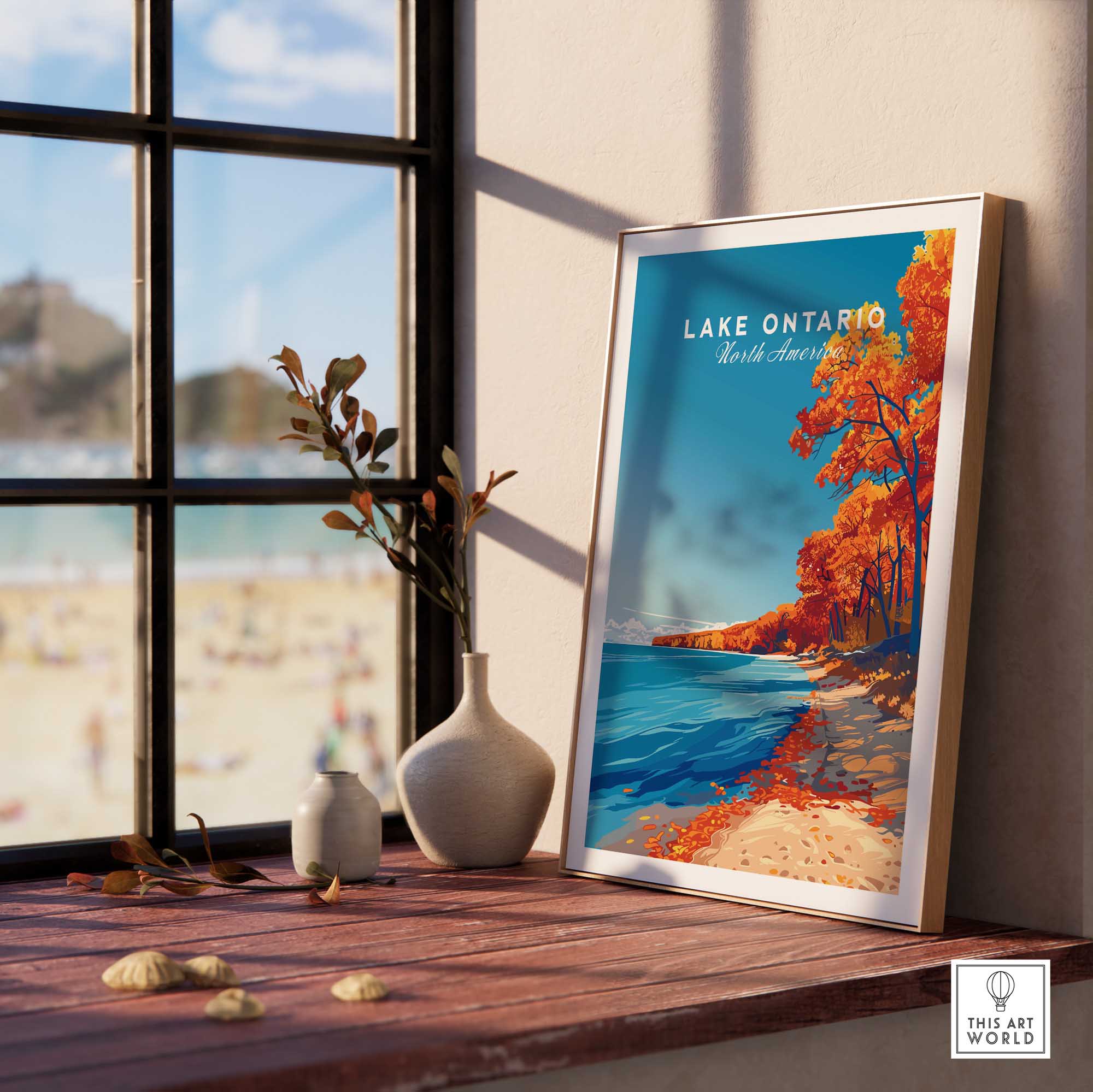 Lake Ontario Print - Great Lakes-This Art World