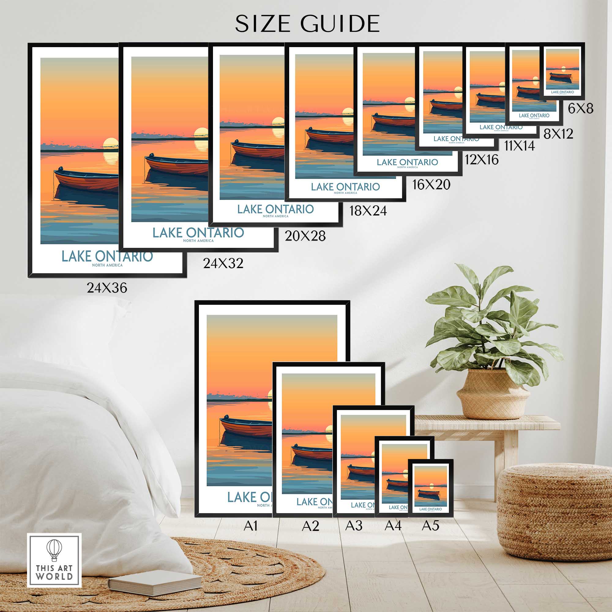 Lake Ontario Travel Poster-This Art World