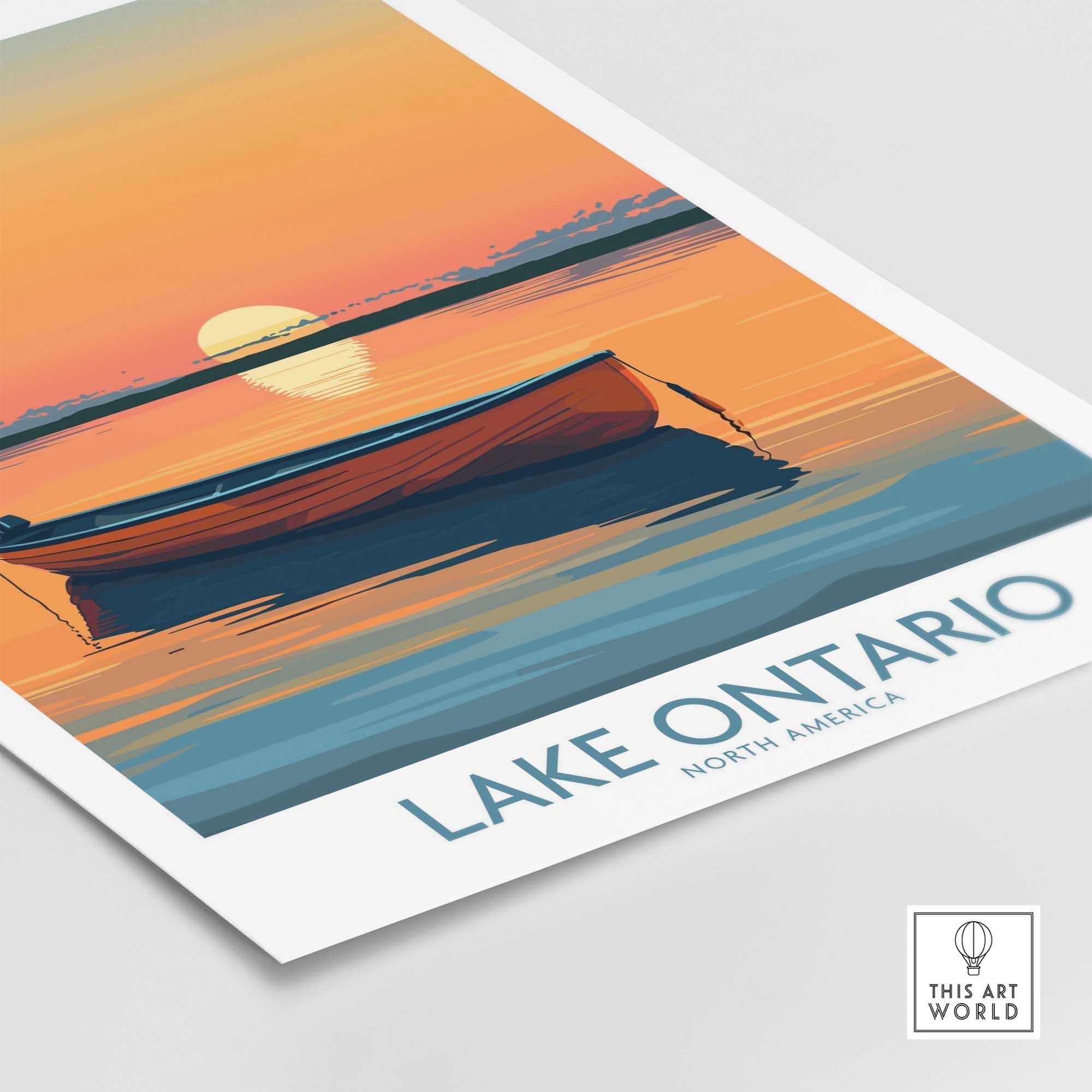 Lake Ontario Travel Poster-This Art World