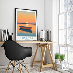 Lake Ontario Travel Poster-This Art World