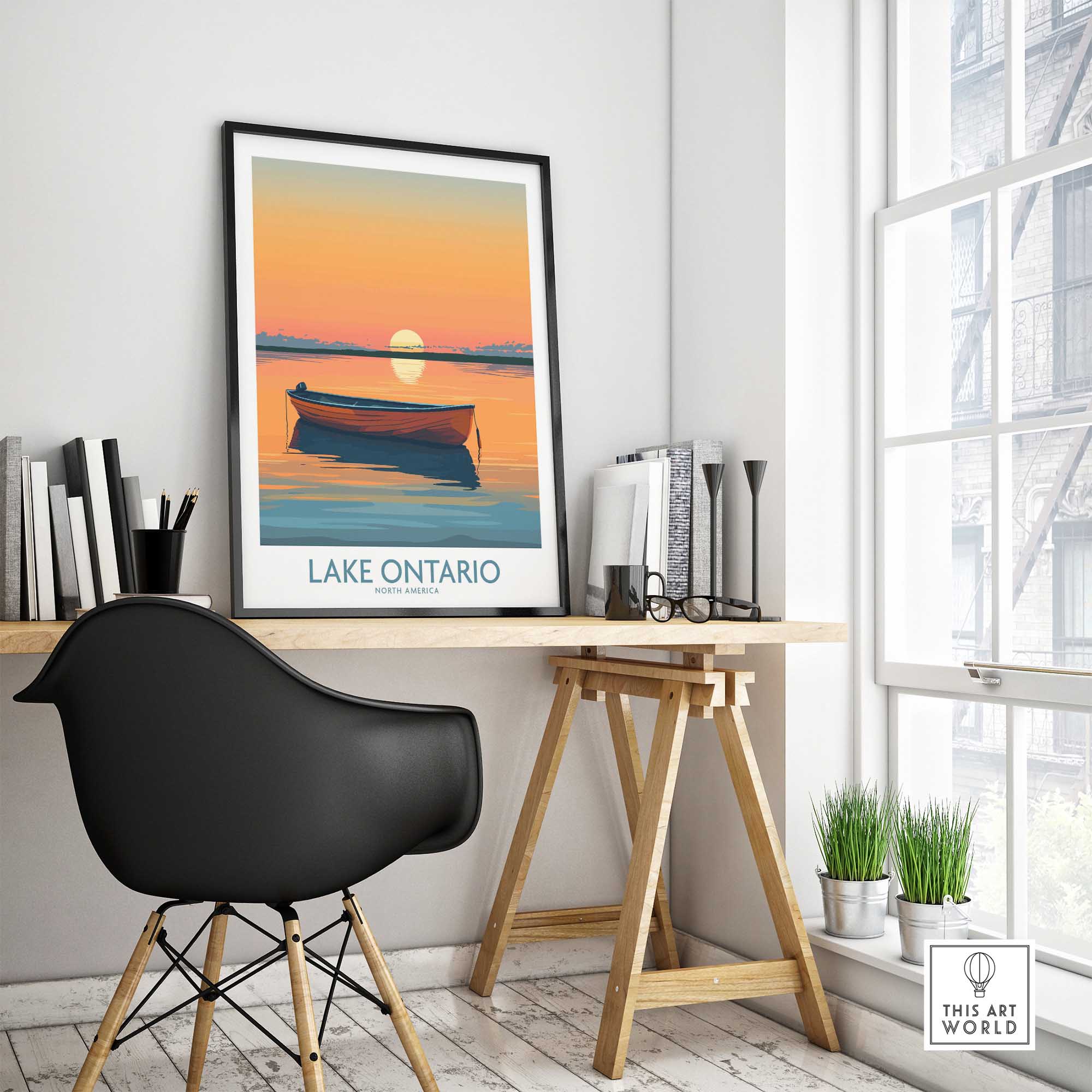 Lake Ontario Travel Poster-This Art World