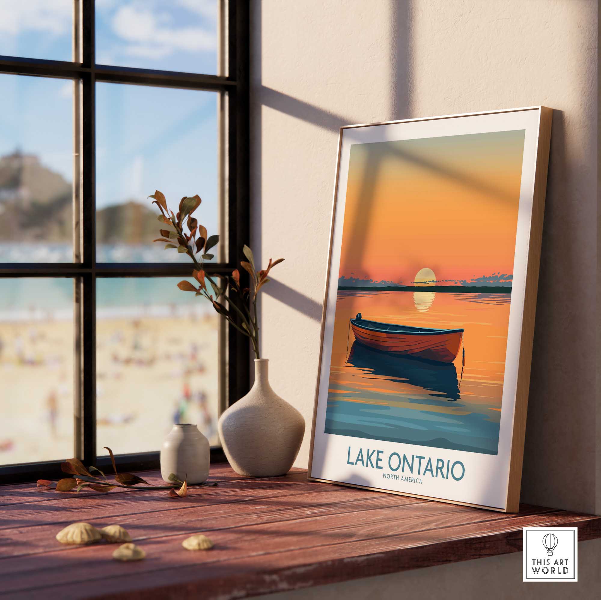 Lake Ontario Travel Poster-This Art World