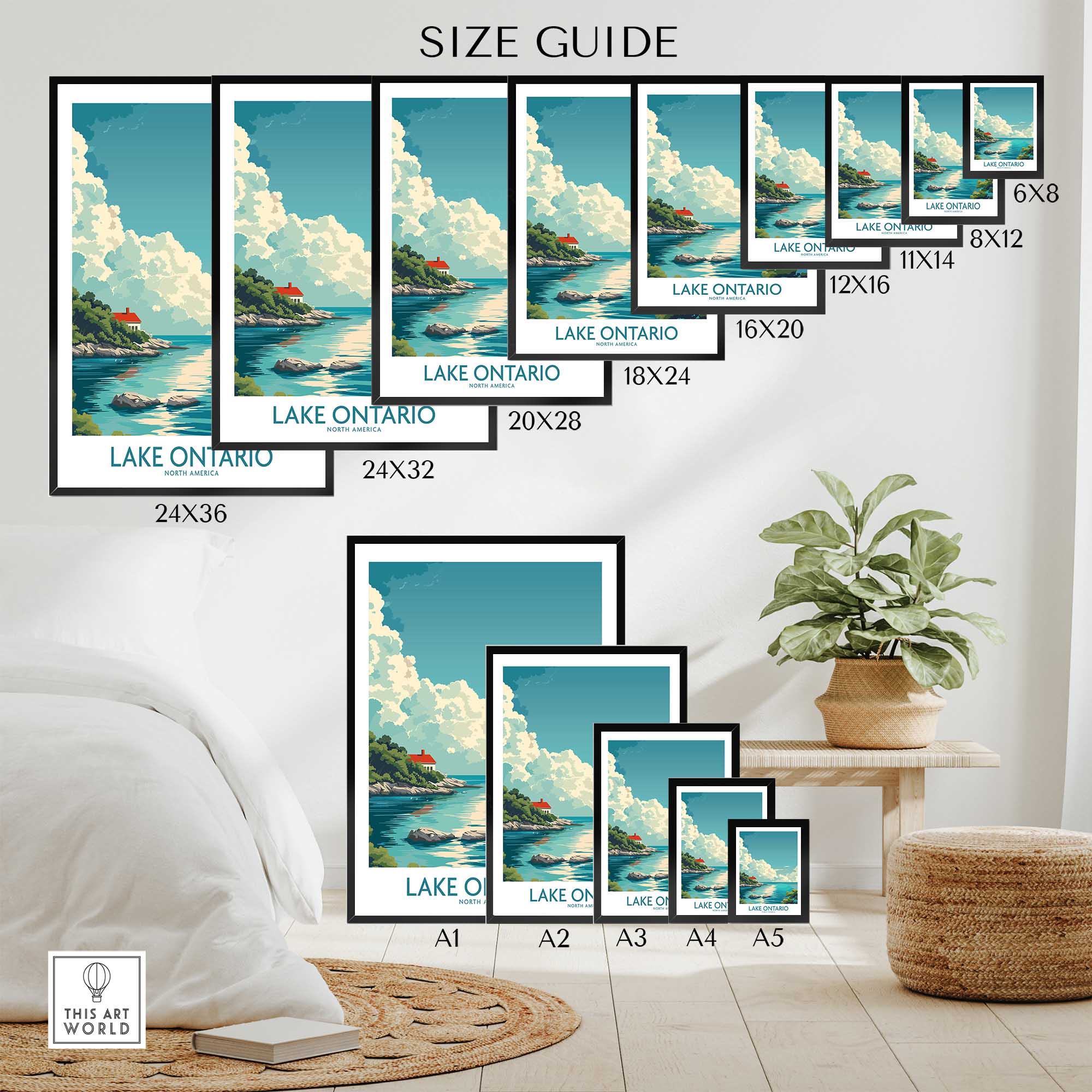Lake Ontario Travel Print-This Art World