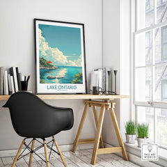 Lake Ontario Travel Print-This Art World