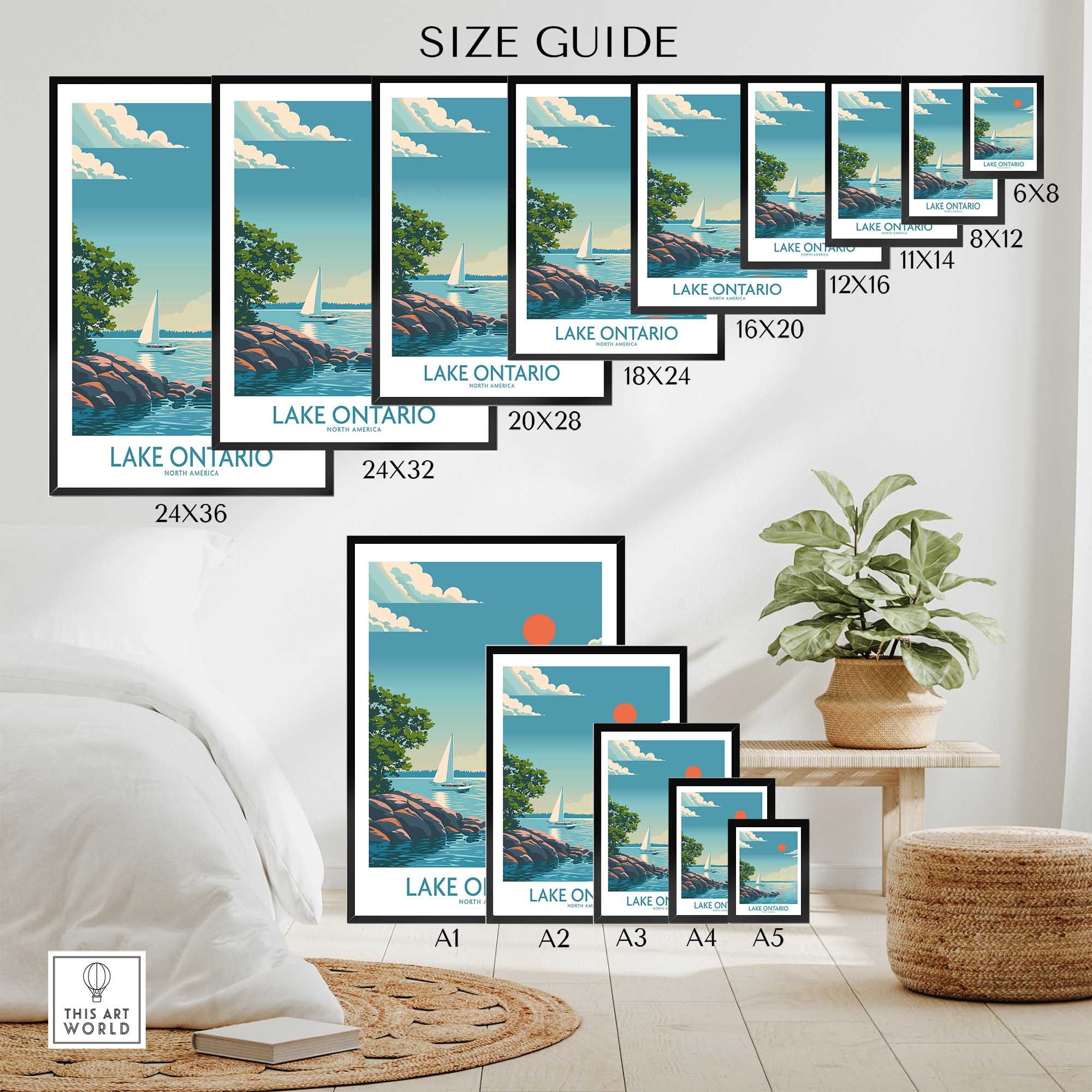 Lake Ontario Wall Art Poster-This Art World