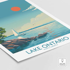 Lake Ontario Wall Art Poster-This Art World