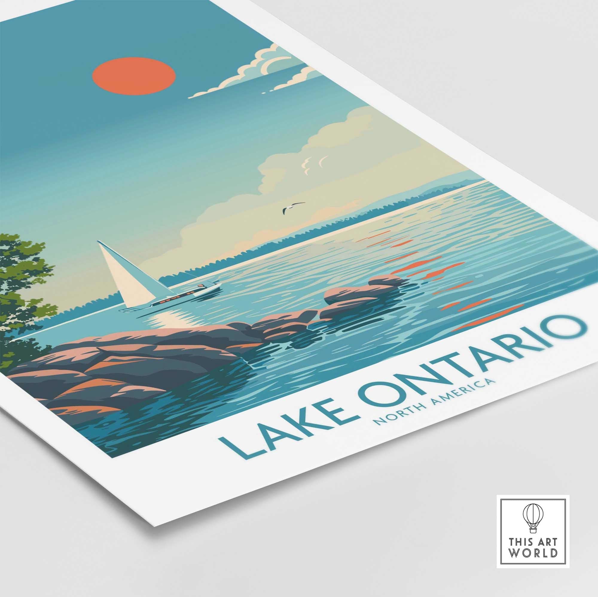 Lake Ontario Wall Art Poster-This Art World