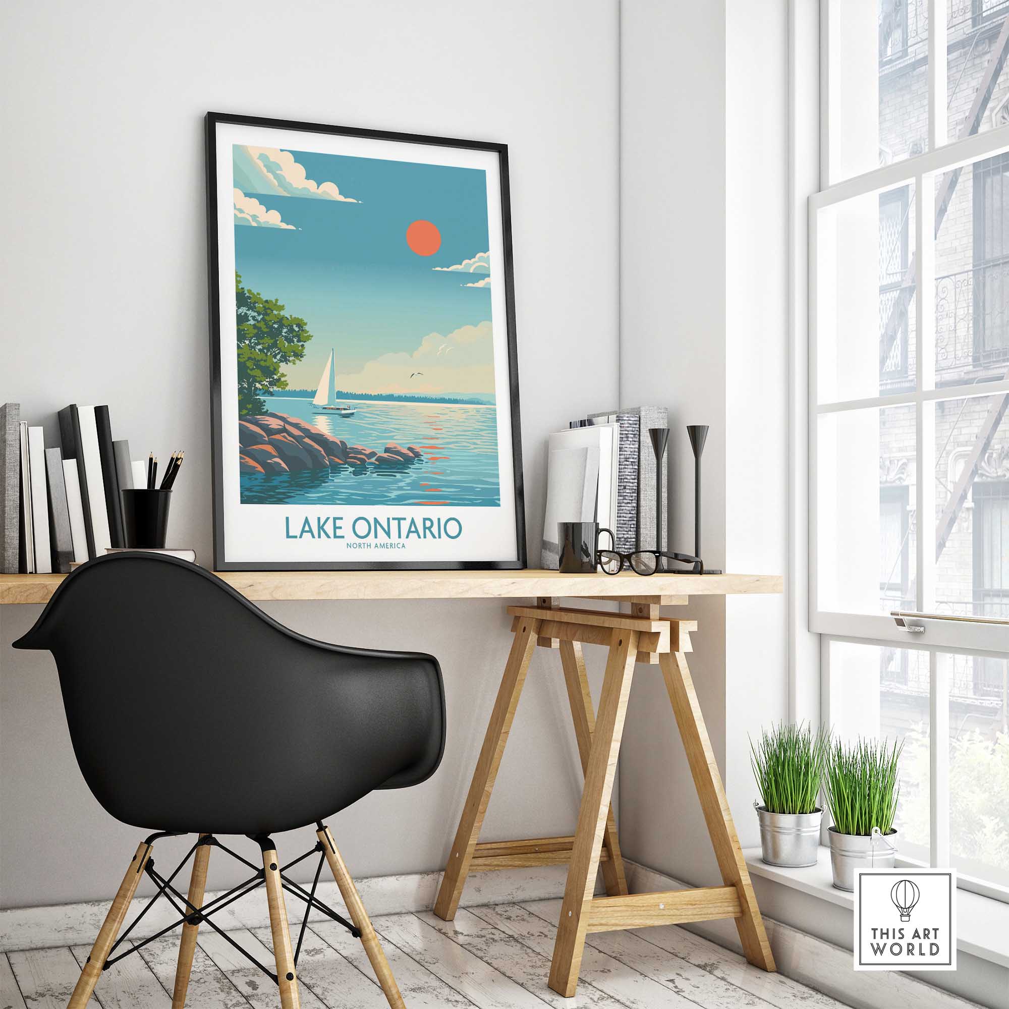 Lake Ontario Wall Art Poster-This Art World