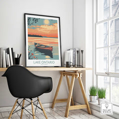 Lake Ontario Wall Art Print-This Art World