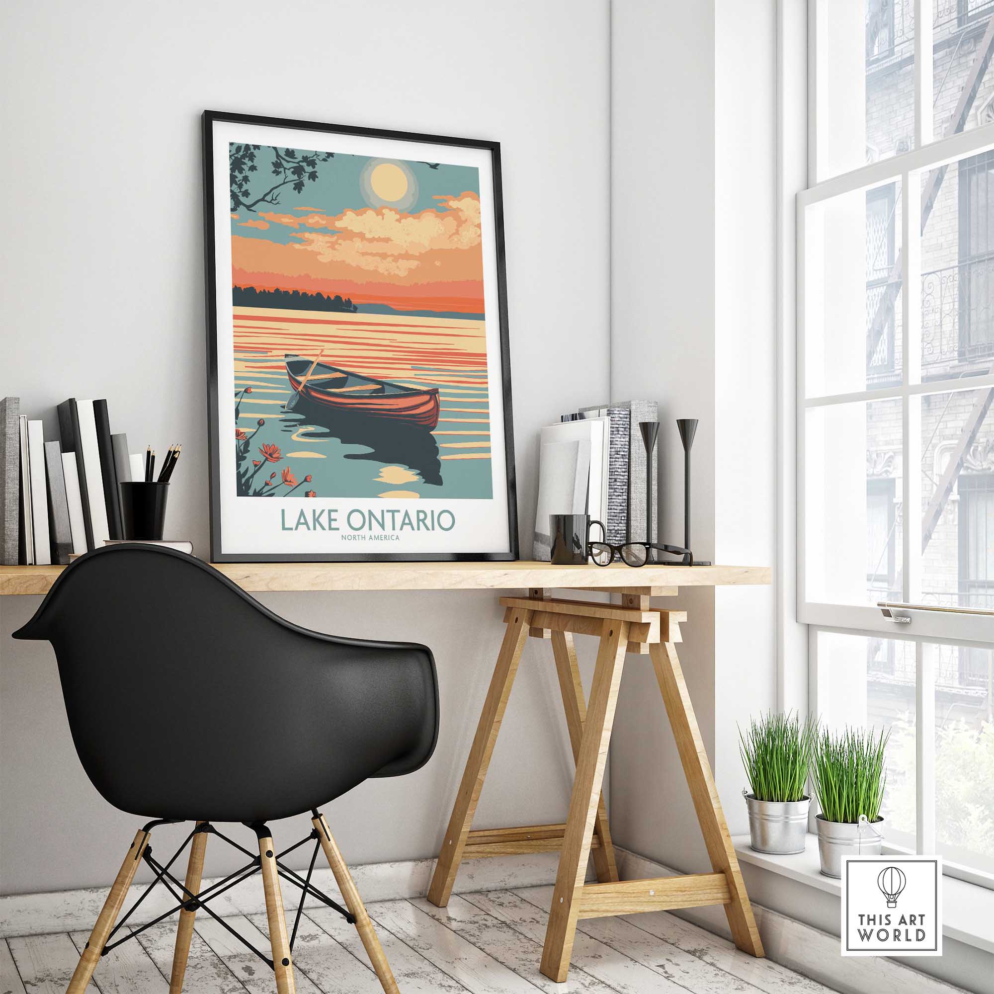 Lake Ontario Wall Art Print-This Art World