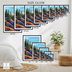 Lake Superior Poster - Great Lakes-This Art World
