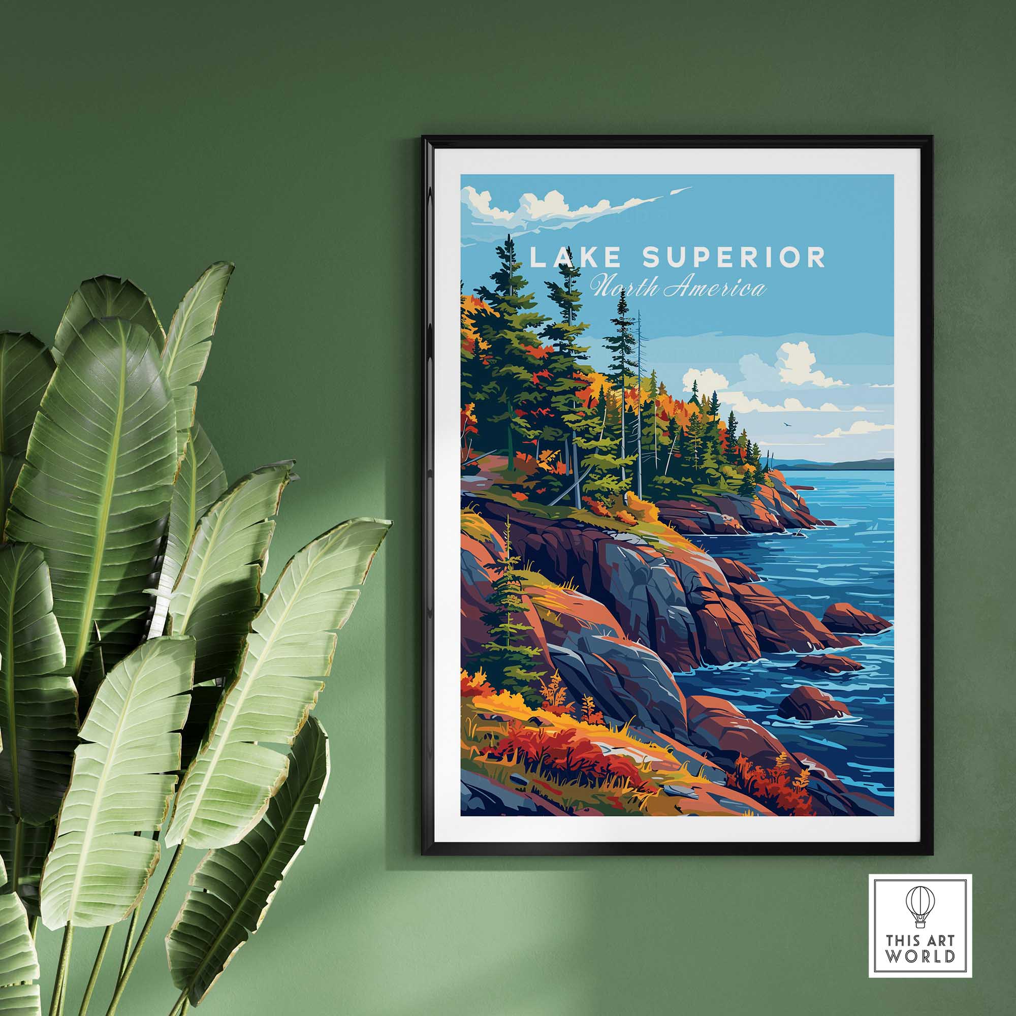 Lake Superior Poster - Great Lakes-This Art World