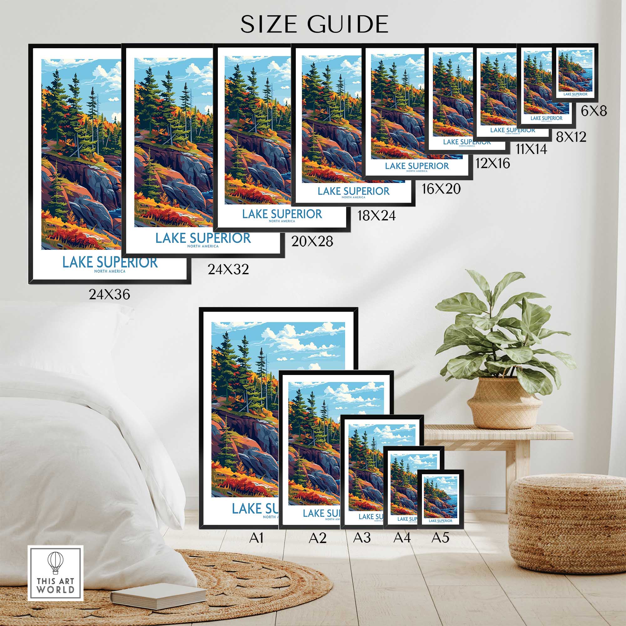 Lake Superior Print - Great Lakes-This Art World