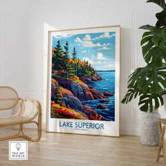 Lake Superior Print - Great Lakes-This Art World