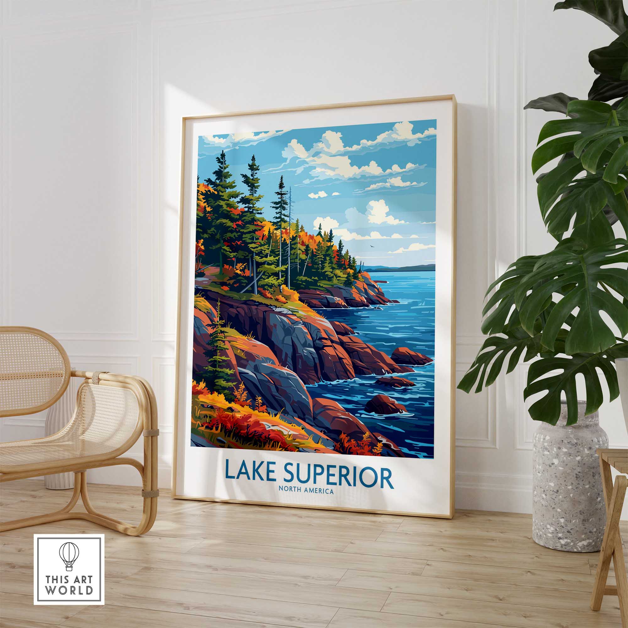 Lake Superior Print - Great Lakes-This Art World