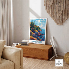 Lake Superior Print - Great Lakes-This Art World