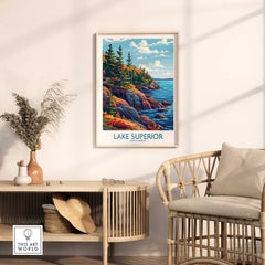 Lake Superior Print - Great Lakes-This Art World
