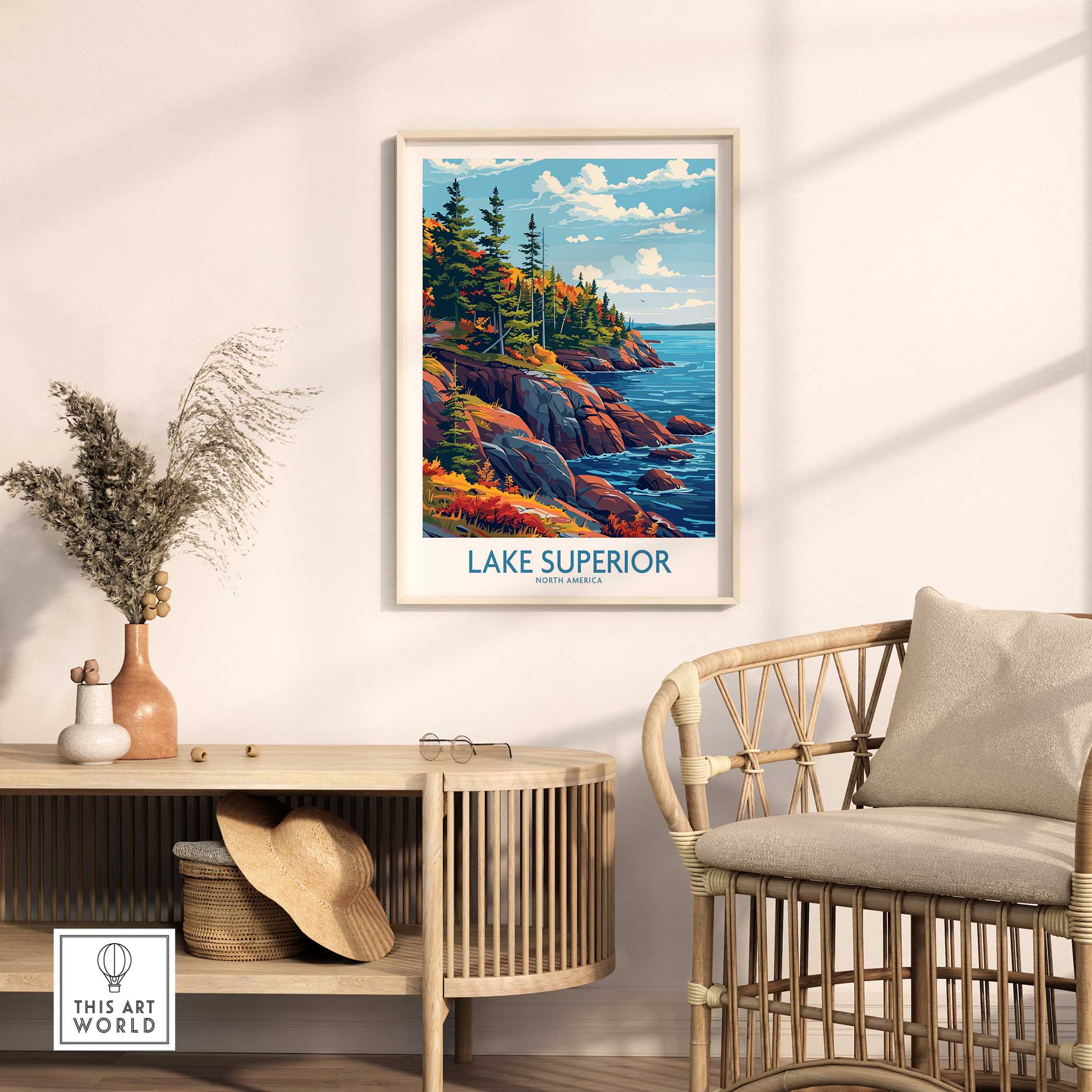 Lake Superior Print - Great Lakes-This Art World