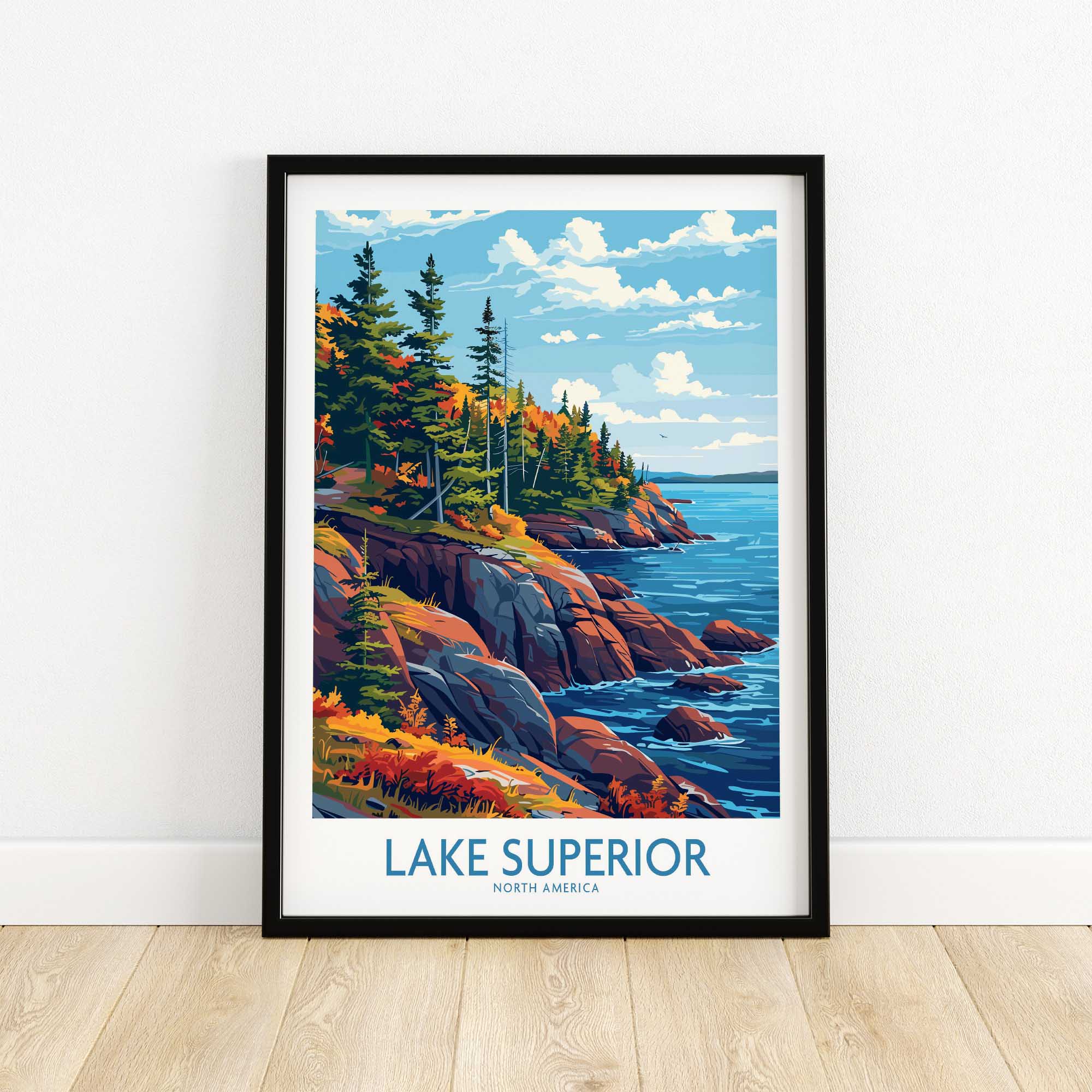 Lake Superior Print - Great Lakes-This Art World