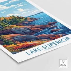 Lake Superior Print - Great Lakes-This Art World