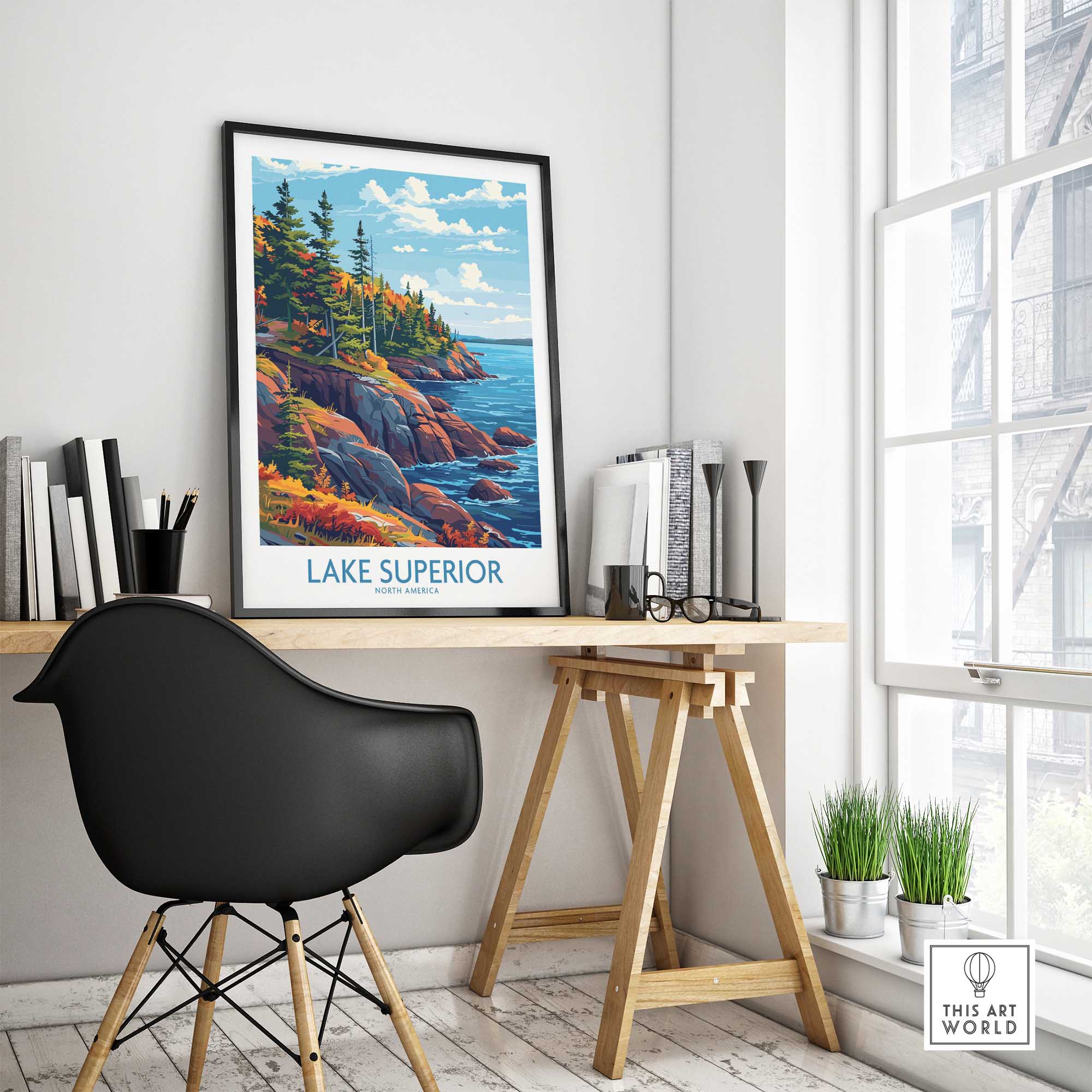 Lake Superior Print - Great Lakes-This Art World