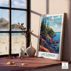 Lake Superior Print - Great Lakes-This Art World