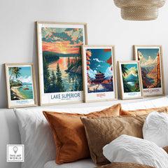 Lake Superior Travel Poster-This Art World