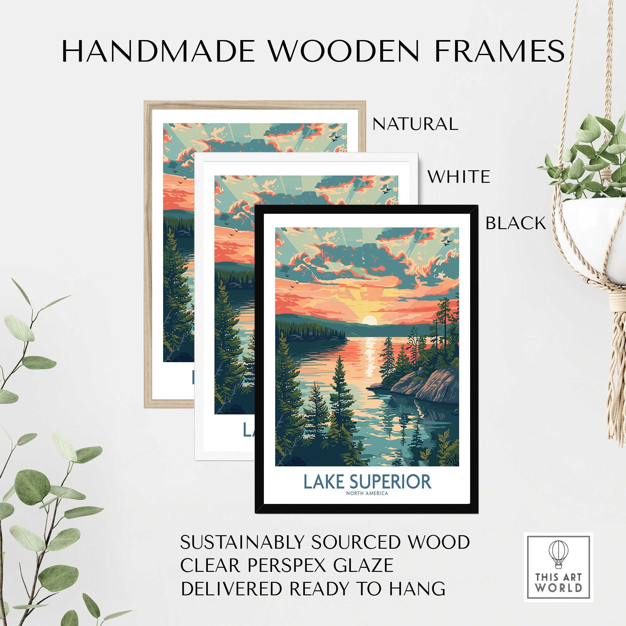 Lake Superior Travel Poster-This Art World