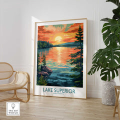 Lake Superior Travel Print-This Art World