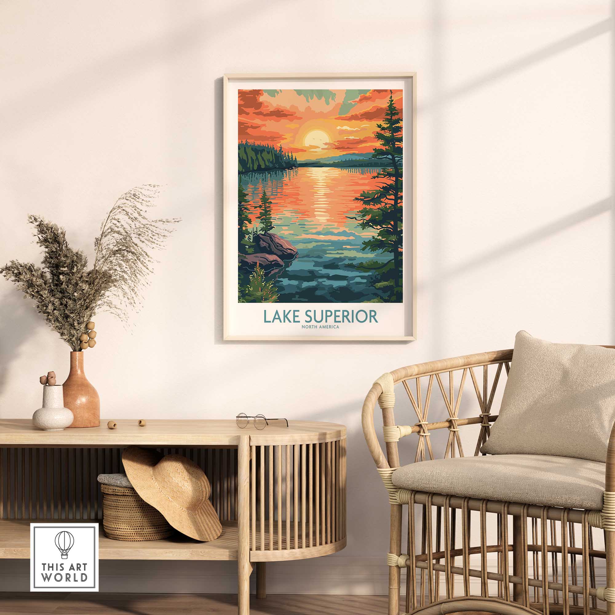 Lake Superior Travel Print-This Art World